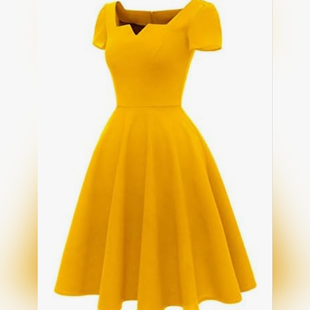 Women's Yellow Princess Party Dress